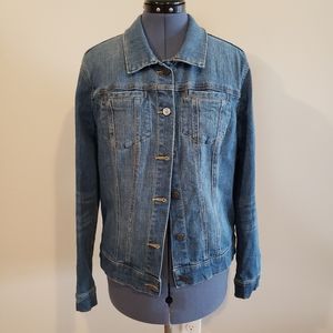 Anthropologie Pilcro Letterpress Amore Jean Jacket